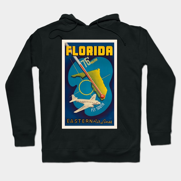 Florida USA Vintage Poster 1938 Hoodie by vintagetreasure